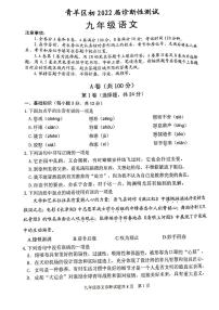 2022年四川省成都市青羊区中考二诊语文试卷