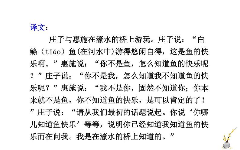 《庄子与惠子游于濠梁之上》课件PPT07