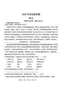 2020年河南省实验中学中考四模语文试卷及答案