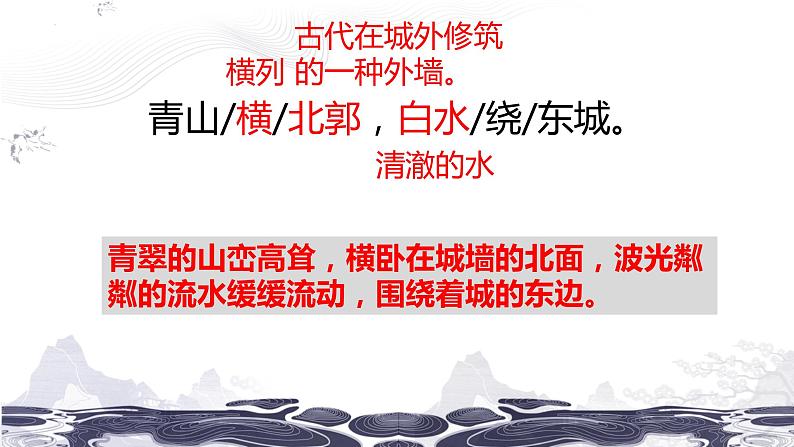 第六单元课外古诗词诵读《送友人》课件(共25张PPT)2021—2022学年部编版语文八年级下册07