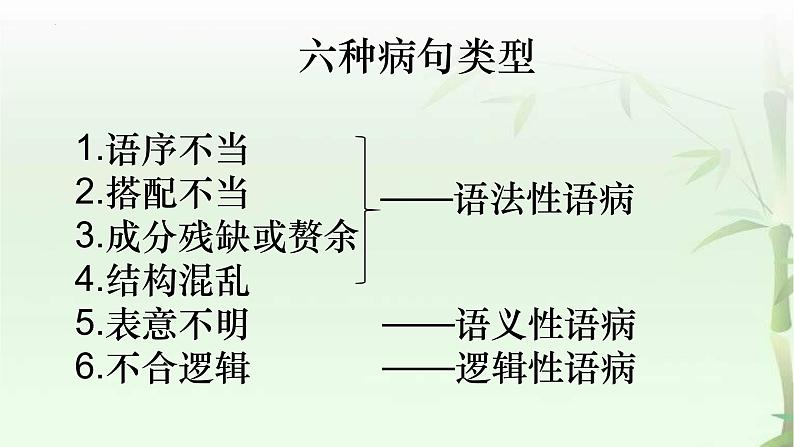 2022年中考语文一轮复习-辨析并修改病句课件(59张)第3页