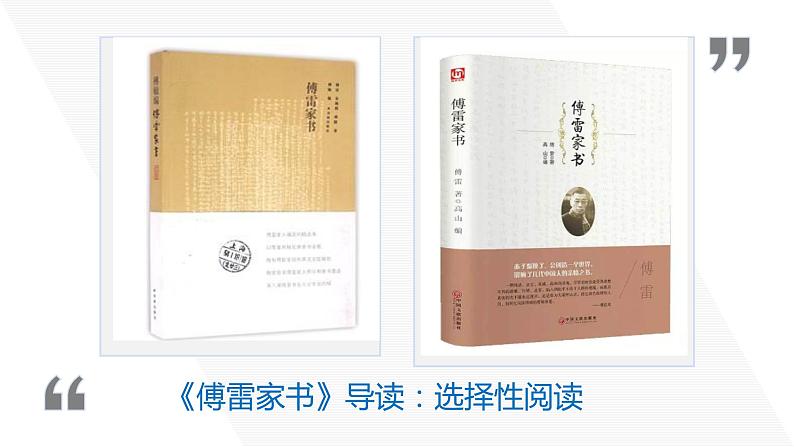 第三单元名著导读《傅雷家书》课件(共15张PPT)2021-2022学年部编版语文八年级下册01