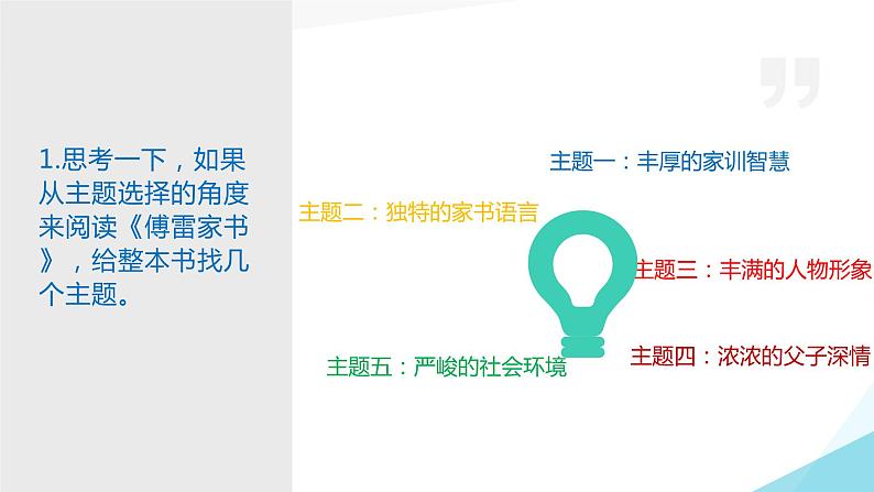 第三单元名著导读《傅雷家书》课件(共15张PPT)2021-2022学年部编版语文八年级下册05