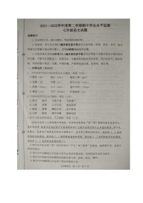 山东省滨州市阳信县2021-2022学年七年级下学期期中考试语文试题（含答案）