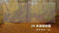 人教部编版七年级下册第五单元20* 外国诗二首未选择的路备课ppt课件
