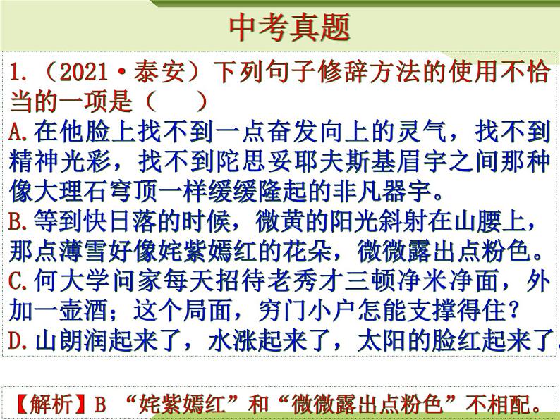 修辞-中考语文专项(全国通用)课件PPT第8页