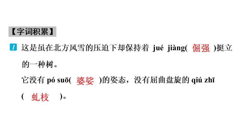 部编版语文八年级上册第4单元  15　白杨礼赞 习题课件 （共41张PPT）05