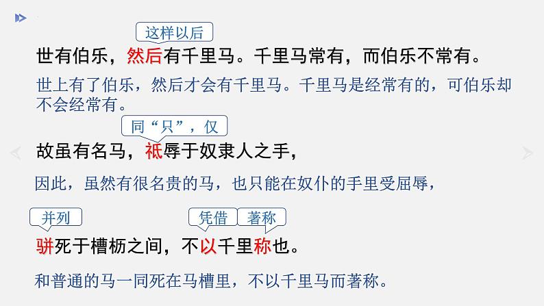 第23课《马说》课件(共30张PPT)2021—2022学年部编版语文八年级下册第8页