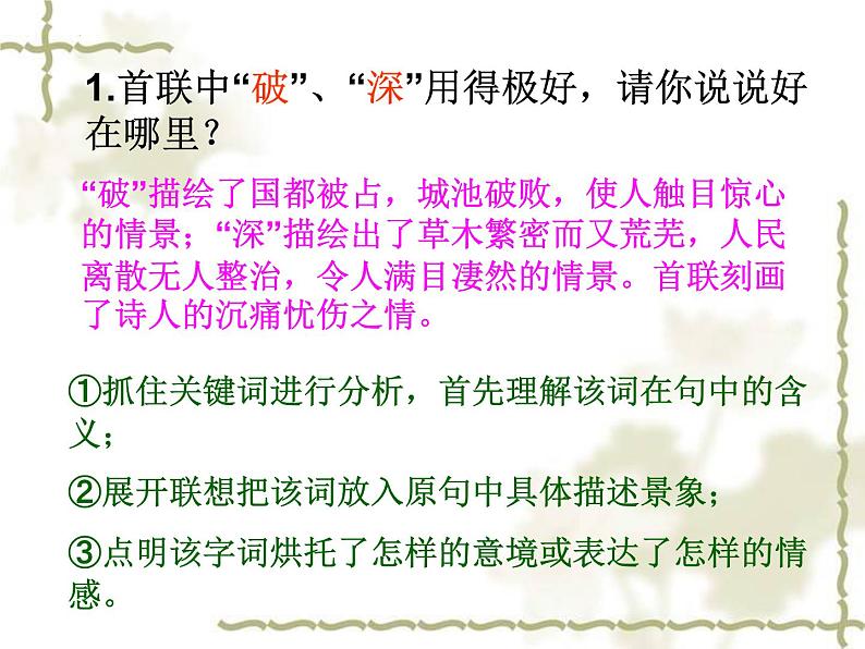 2022年中考语文二轮专题复习:古诗词阅读专题复习(共19张PPT)第4页