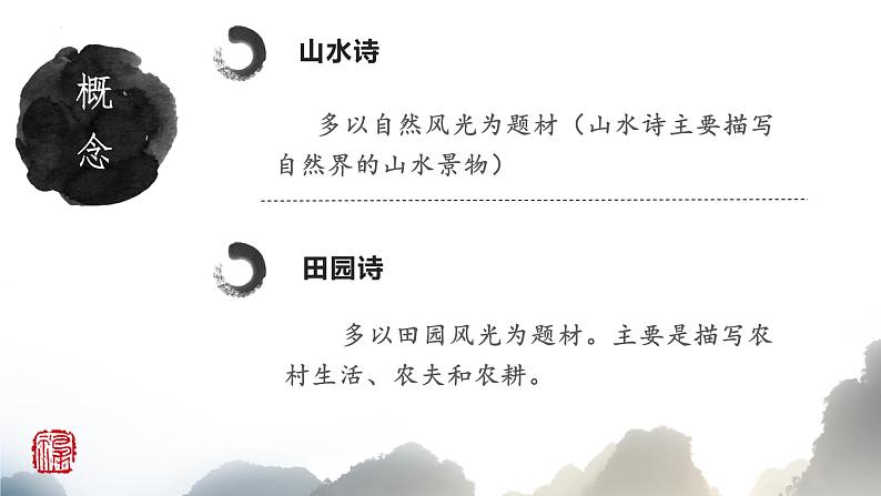 2022年中考语文三轮复习梳理:诗歌鉴赏之山水田园诗和即事抒怀诗课件(共30张PPT)02