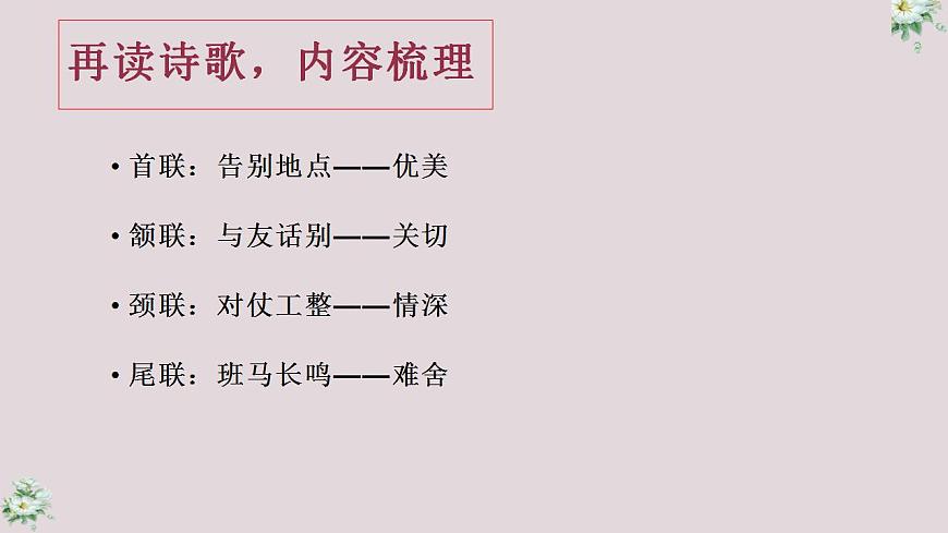人教部編版八年級(jí)語(yǔ)文下冊(cè)《送友人》課件第7頁(yè)