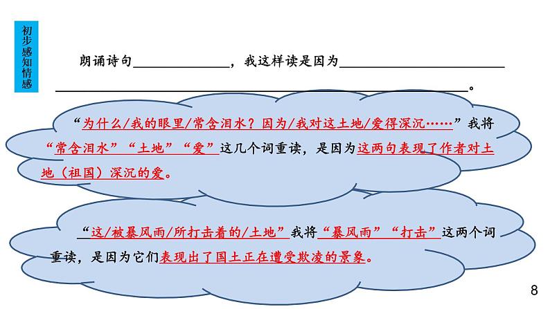 部编版九年级语文上册课件---- 3 我爱这土地第8页