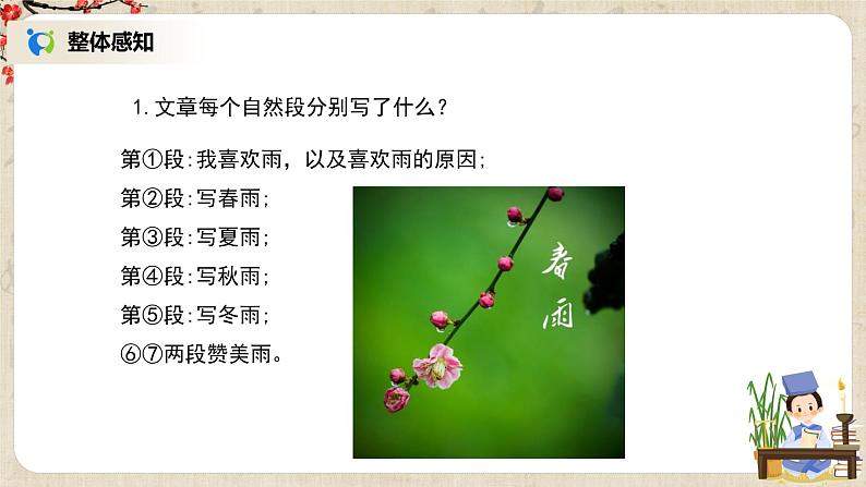 部编版语文七年级上册《雨的四季》课件第5页