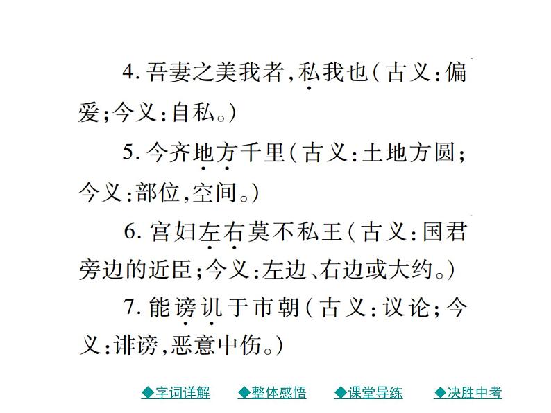 部编版初中三年级下册《邹忌讽齐王纳谏》优秀语文课件第4页