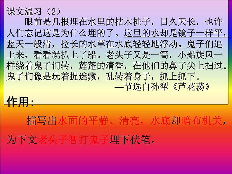 2022年中考语文专题复习:景物描写句的作用 课件(20张PPT)第5页
