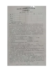 湖南省邵阳市武冈市2021-2022学年八年级下学期期末考试语文试题（含答案）