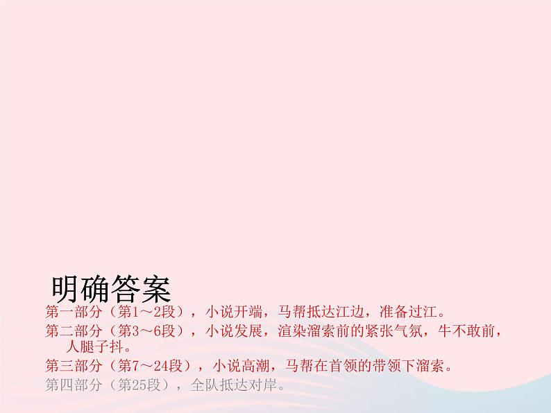 人教版九年级语文下册第2单元第7课溜索1课件第4页