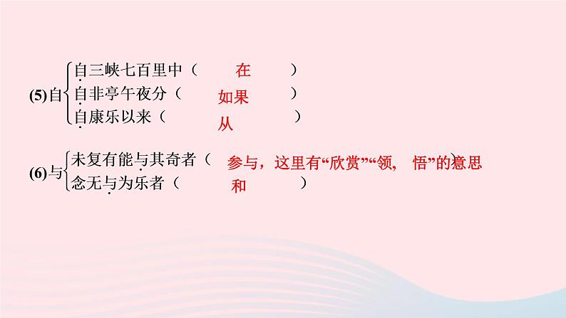 人教版八年级语文上册期末专题复习6文言文基础训练作业课件08