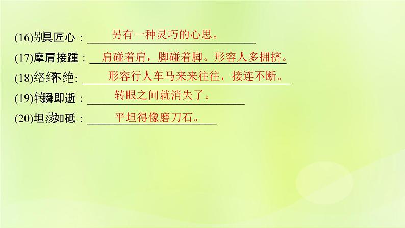 人教版八年级语文上册期末专题复习2词语的理解与运用课件04
