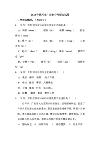 2022年四川省广安市中考语文试卷解析版