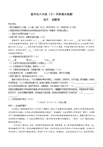 浙江省嘉兴市2021-2022学年八年级下学期期末语文试题(word版含答案)