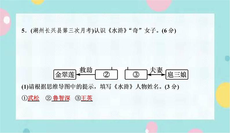 部编语文九上期末测试卷课件第6页
