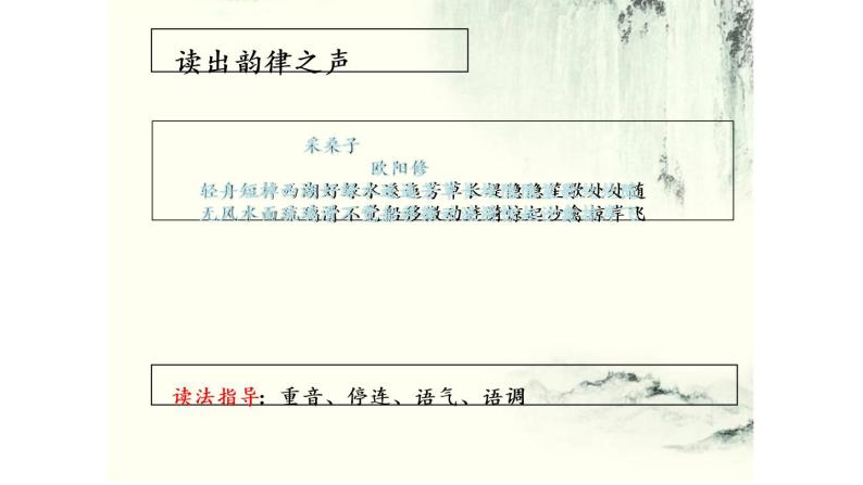 部编版八年级语文上册-《采桑子（轻舟短棹西湖好）》课件03