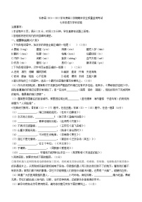 陕西省安康市石泉县2021-2022学年七年级下学期期末语文试题(word版含答案)