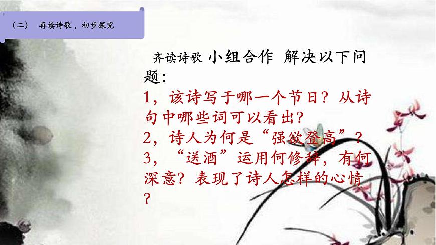第三單元課外古詩詞誦讀《行軍九日思長安故園》課件   部編版語文七年級(jí)上冊(cè)第7頁
