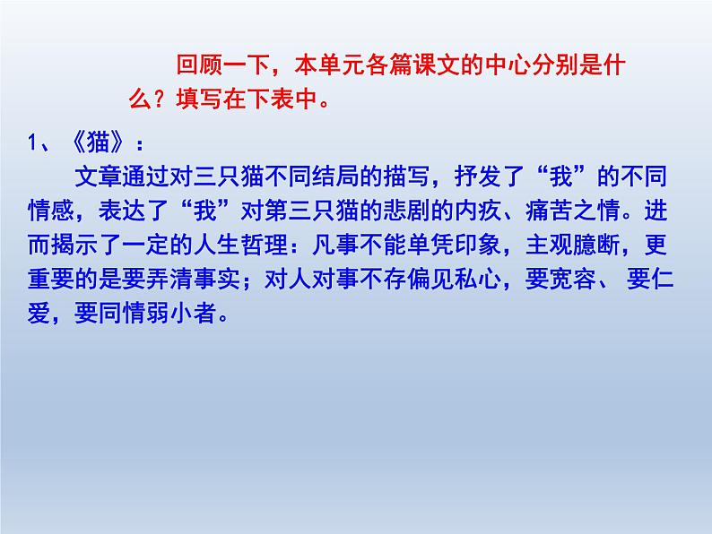 第五单元写作《如何突出中心》课件 部编版语文七年级上册04