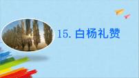 初中语文人教部编版八年级上册14 白杨礼赞教学课件ppt