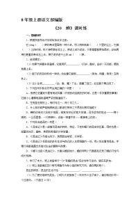 2021学年21* 蝉课时练习