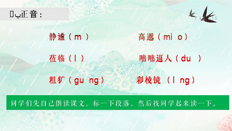 部编版七年级语文上册--第3课《雨的四季》课件第3页