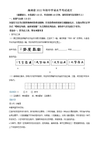 2022年海南省中考语文真题（解析版）
