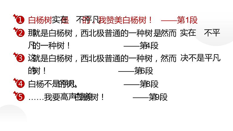 人教部编八年级语文上册《白杨礼赞》第一课时教学课件第7页
