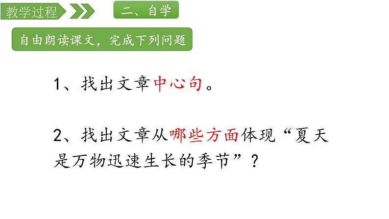 人教部编版六年级上册《夏天里的成长》教学课件07