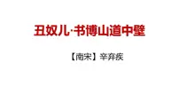 初中语文人教部编版九年级上册丑奴儿·书博山道中壁教学演示ppt课件