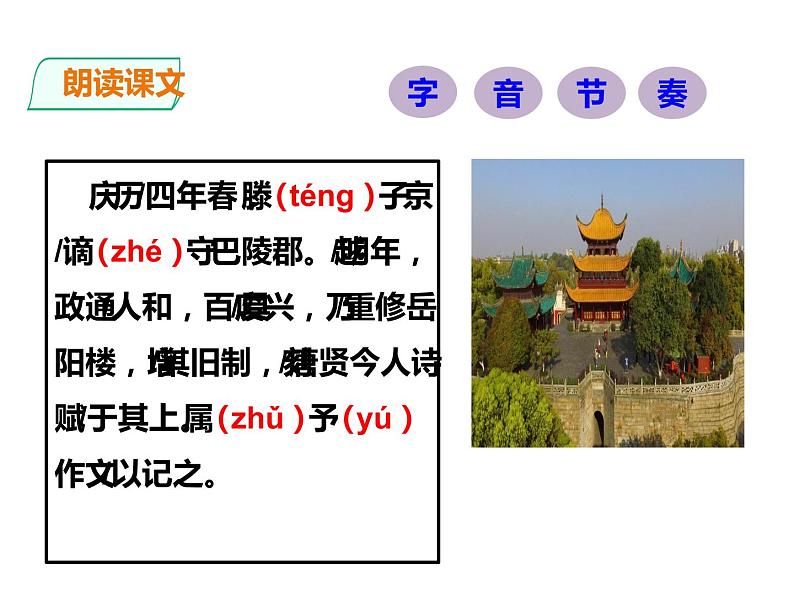人教部编版九年级上册《岳阳楼记》课件第5页