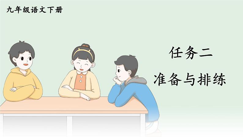 部编版初中语文九年级下册 第五单元 任务二 准备与排练【考点精讲版】 PPT课件第1页