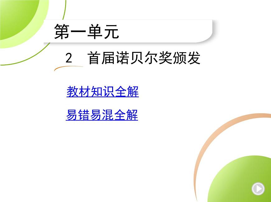 部編語文八年級上冊2　首屆諾貝爾獎頒發(fā)課件第1頁