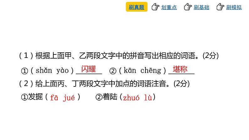 中考语文复习--专题四 字音字形(含查字典)课件第8页