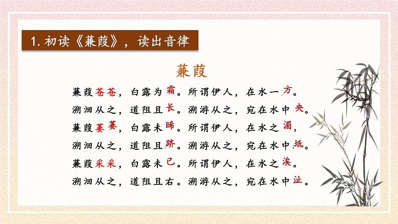 统编8年级语文下册 12 《诗经》二首【第二课时】 PPT课件第5页