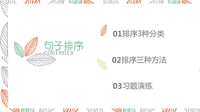 2023届人教部编版语文中考句子排序第2页