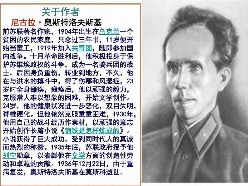 《钢铁是怎样炼成的》课件第4页