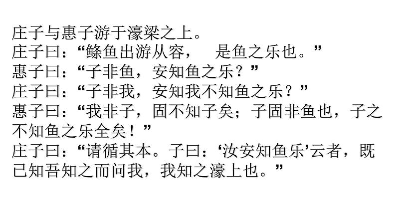 庄子与惠子游于濠梁之上 课件08