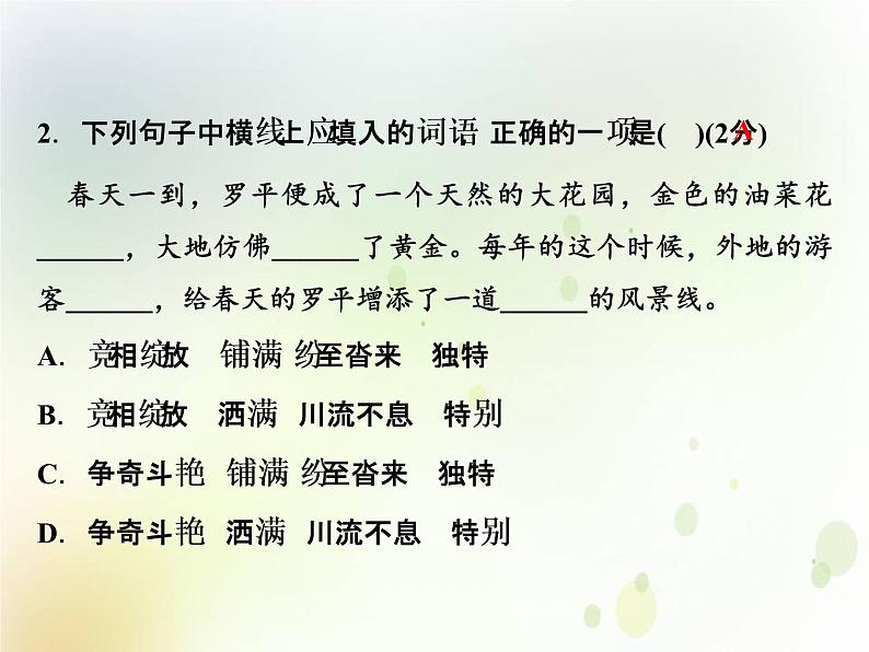 中考语文复习考前冲刺三课件04