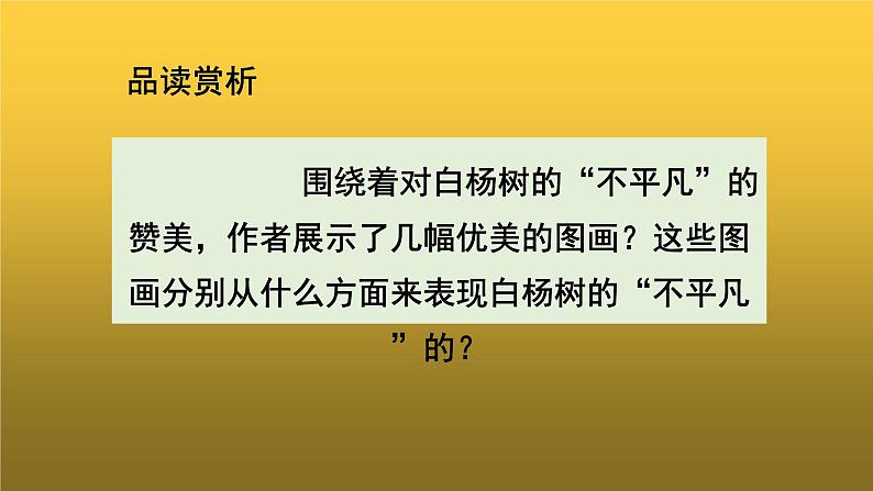 人教版八年级上册白杨礼赞教学课件第4页