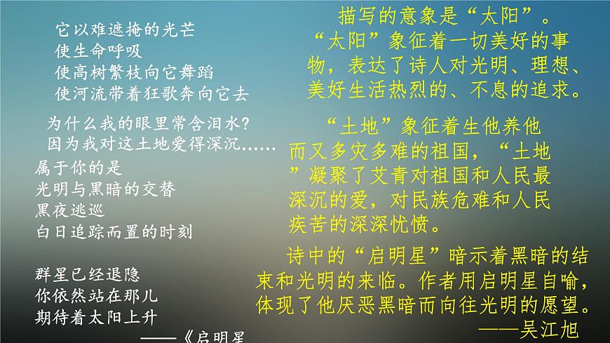 名著導(dǎo)讀《艾青詩選》課件第5頁