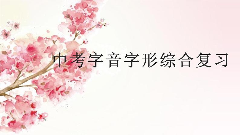 2023年中考语文一轮专题复习:字音字形综合复习课件第1页