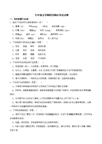 黑龙江省齐齐哈尔市铁锋区2022年七年级上学期语文期末考试试卷及答案